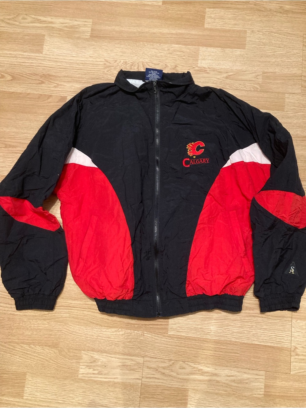 Vintage Calgary Flames Windbreaker Men’s Large 1990’s